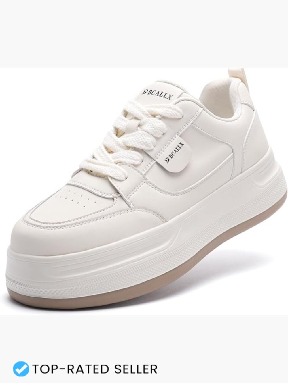 Women's Lightweight Lace Up Platform Sneakers Casual Walking Shoes Stylish